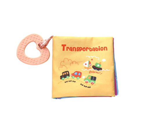 Livro educativo com mordedor Transportes