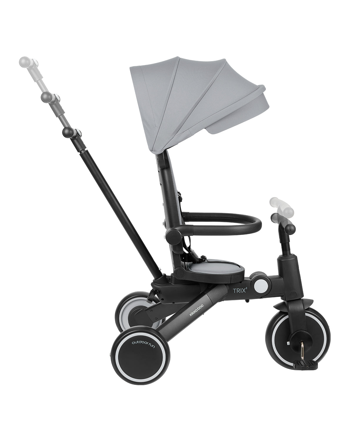 Triciclo Trix 2 8 em 1 Cinza