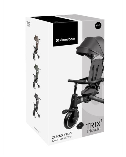 Triciclo Trix 2 8 em 1 Cinza