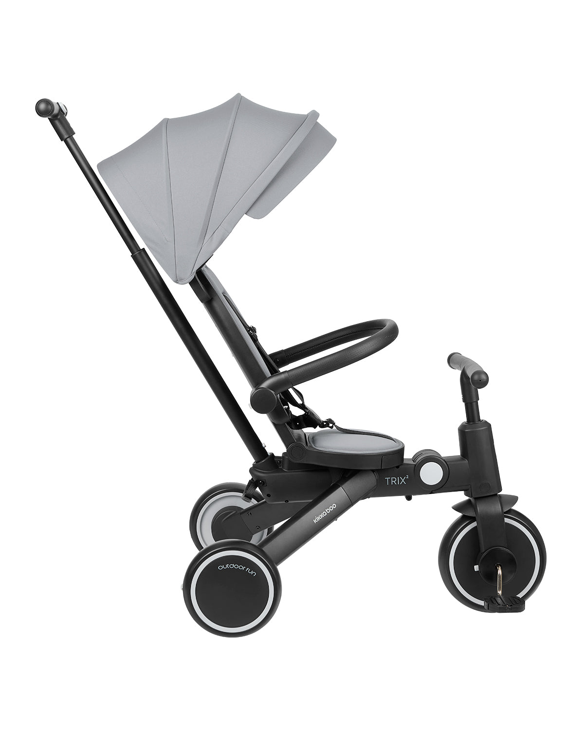 Triciclo Trix 2 8 em 1 Cinza