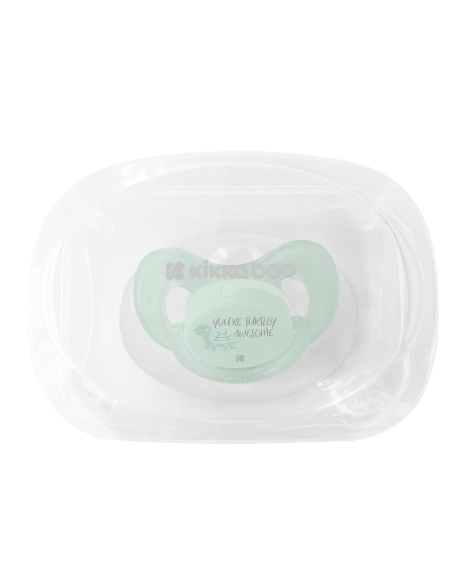Chupeta Turtley Awesome Mint 0-6 meses Kikkaboo