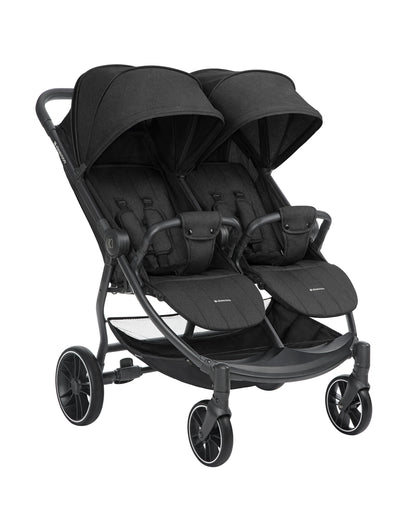 Carrinho de bebé de Gémeos Happy 2 Black
