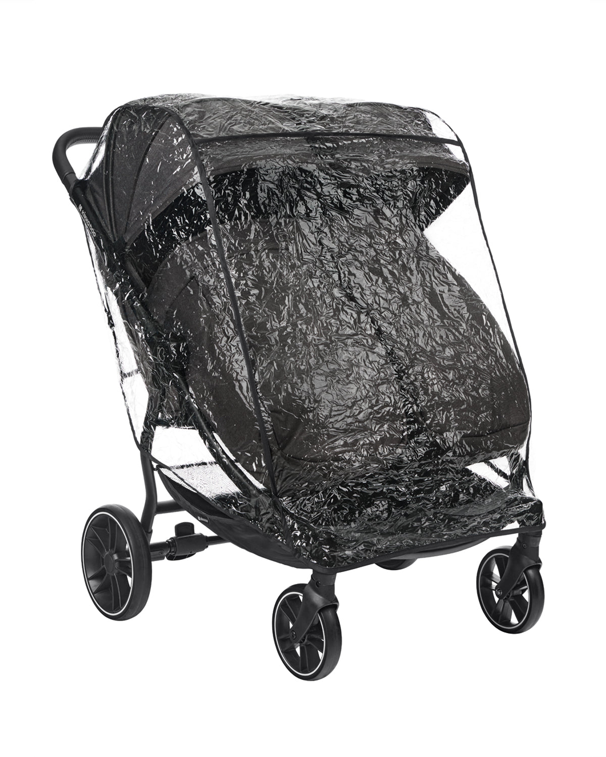 Carrinho de bebé de Gémeos Happy 2 Black