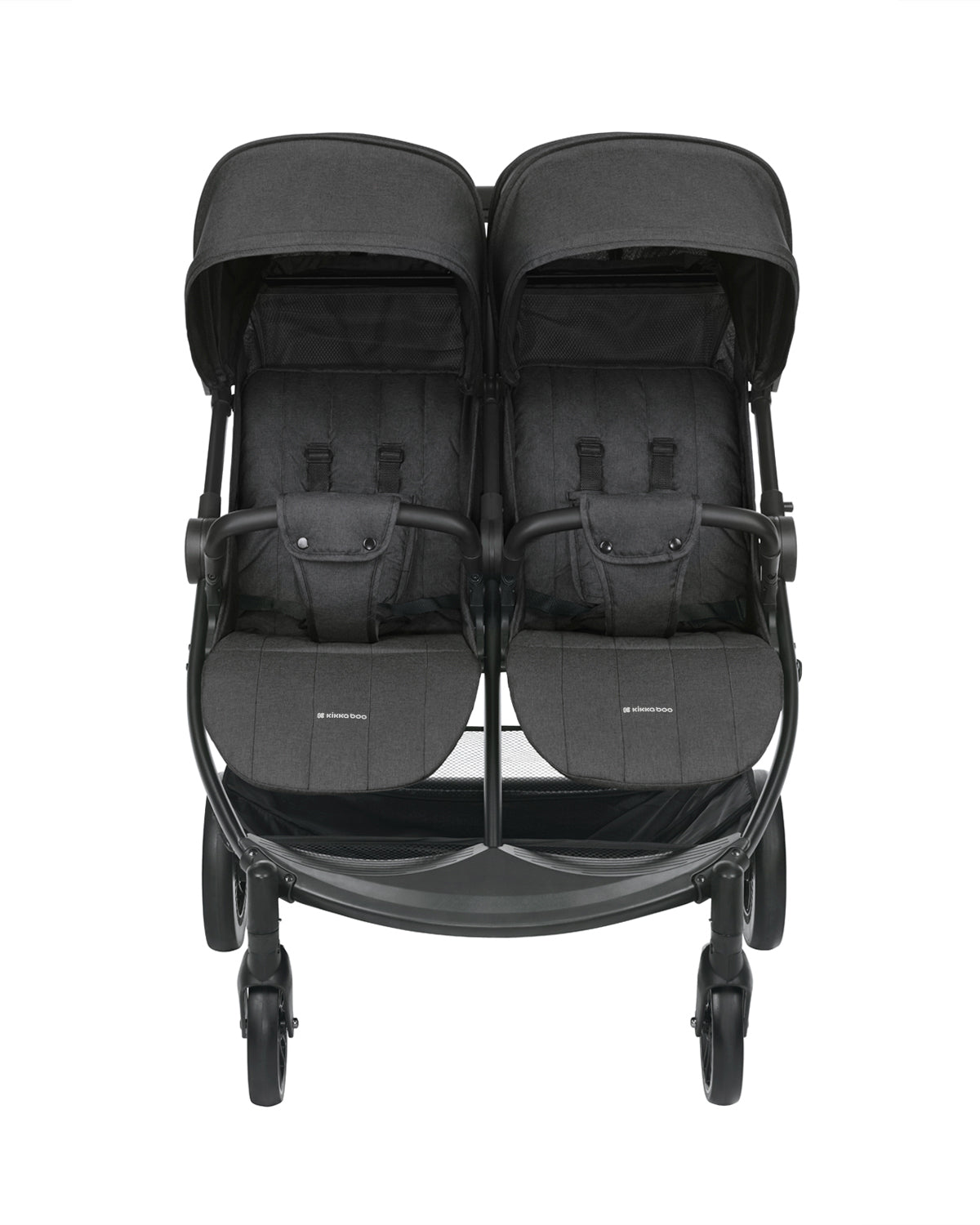 Carrinho de bebé de Gémeos Happy 2 Black