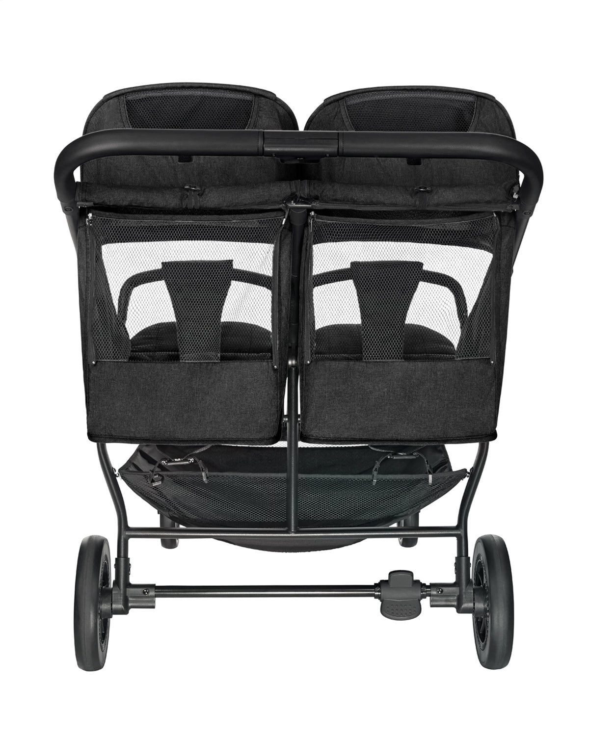 Carrinho de bebé de Gémeos Happy 2 Black