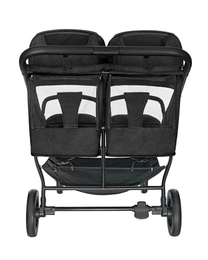Carrinho de bebé de Gémeos Happy 2 Black