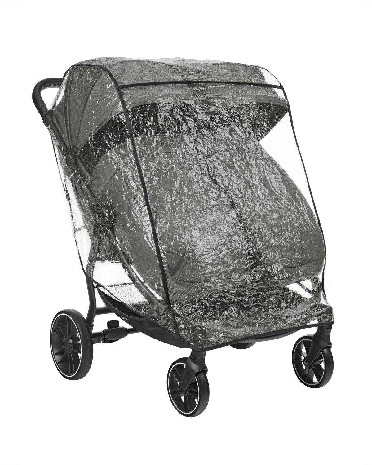 Carrinho de bebé de Gémeos Happy 2 cinza claro