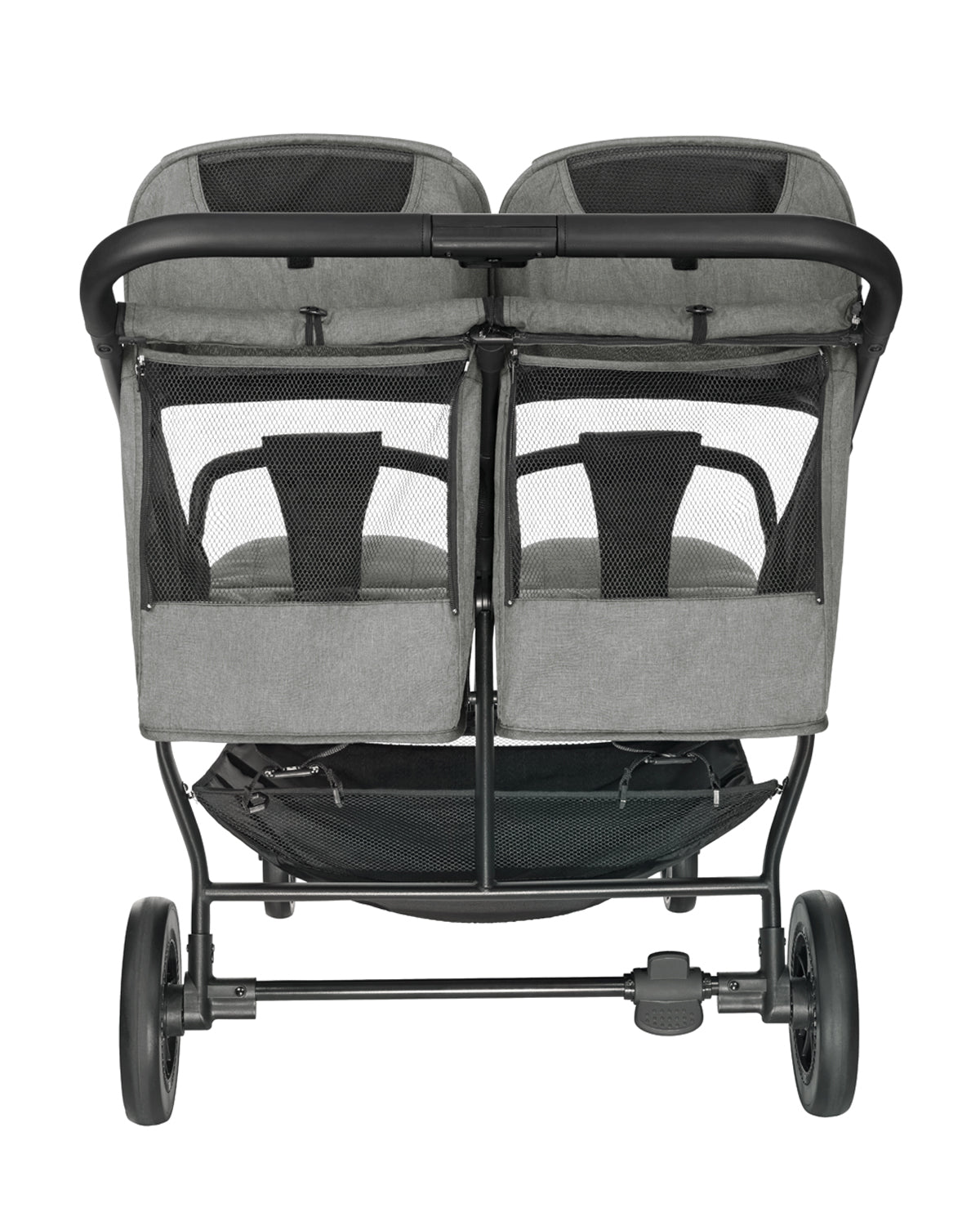 Carrinho de bebé de Gémeos Happy 2 cinza claro