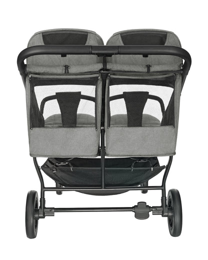 Carrinho de bebé de Gémeos Happy 2 cinza claro