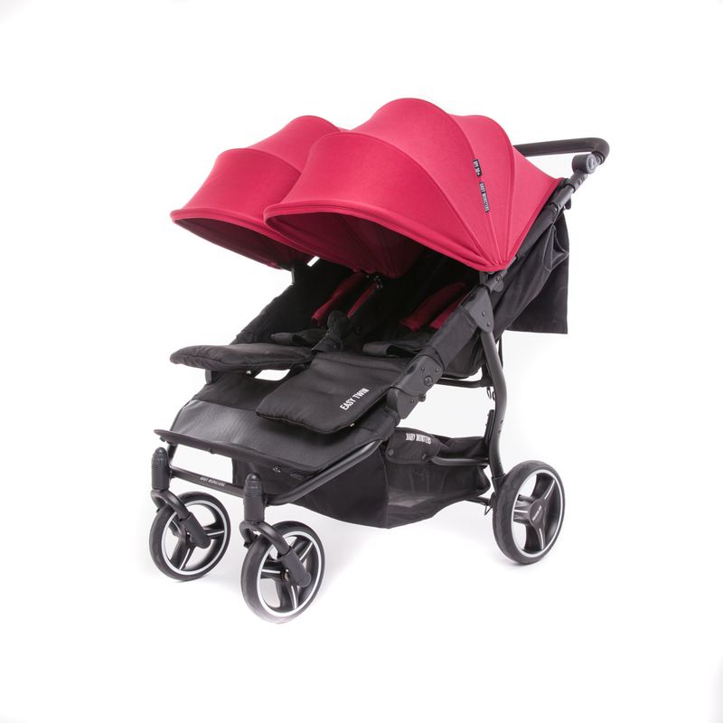 Carrinho De Bebé Double Baby Monsters Easy Twin 3S - Bordeaux Baby Monsters