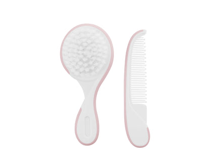 Pente e presilha utilitários rosa