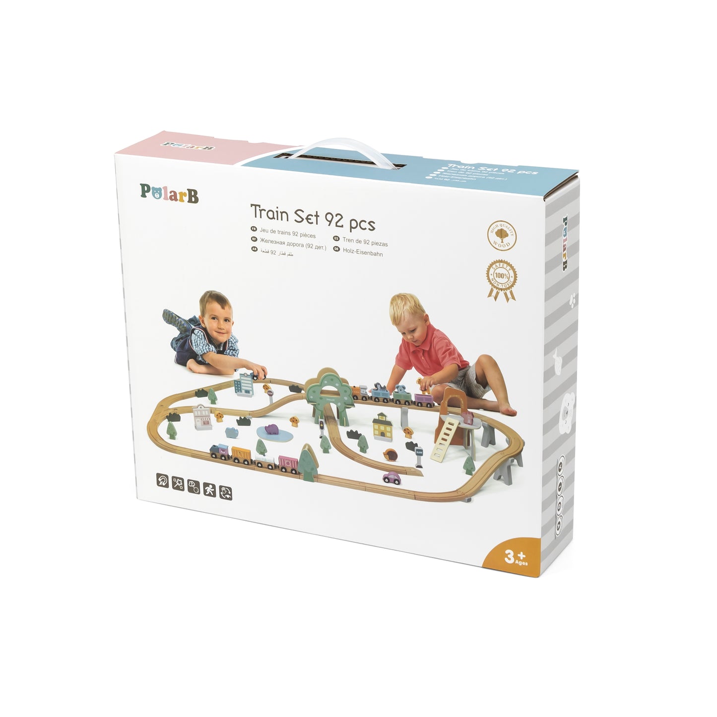 Conjunto De Comboio Com 92 Peças Viga
