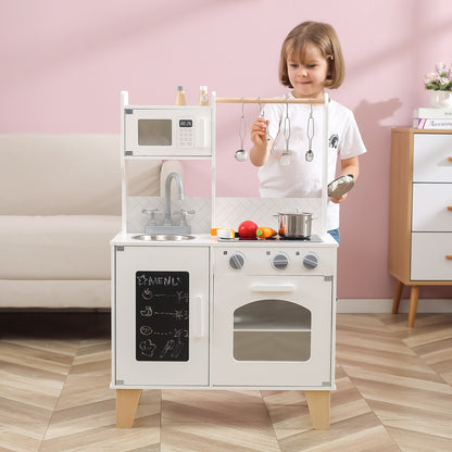 Cozinha Com Quadro Negro Branco Viga