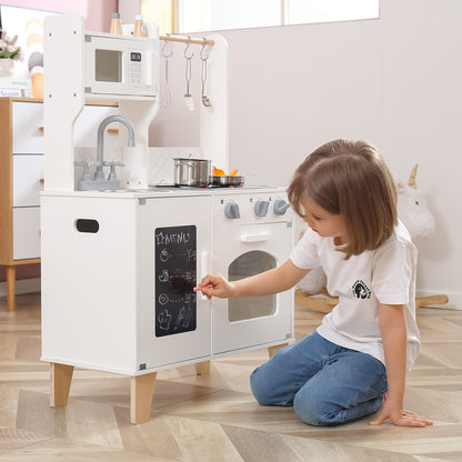 Cozinha Com Quadro Negro Branco Viga