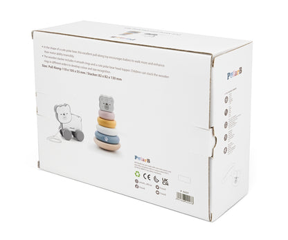 Conjunto De Puxar E Pirâmide Para Ursos De Peluche Viga