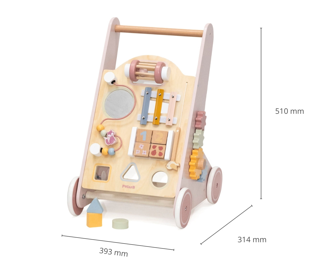 Andador Educativo Para Bebés Cor-De-Rosa Viga