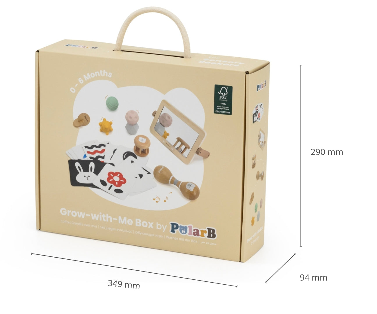 Conjunto Grow With Me Exploradores Sensoriais Viga