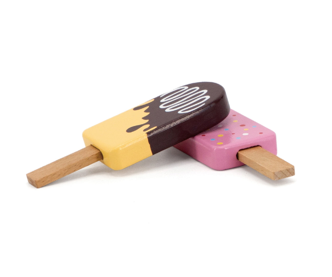 Conjunto De 6 Suportes De Madeira Para Gelados Viga