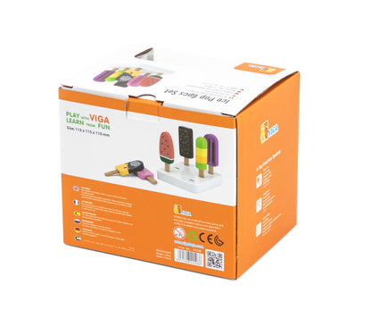 Conjunto De 6 Suportes De Madeira Para Gelados Viga