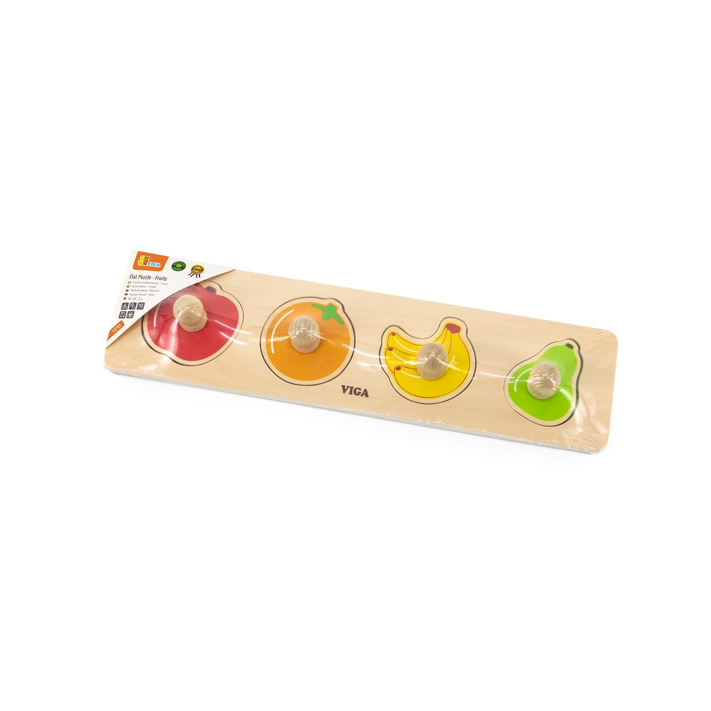 O Primeiro Puzzle Com Pegas Fruta Viga