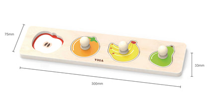 O Primeiro Puzzle Com Pegas Fruta Viga