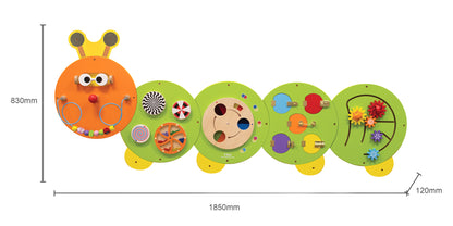 Quadro De Parede Educativo Lagarta Viga