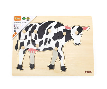 Puzzle Com Pegas Vaca Viga