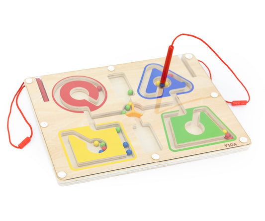 Labirinto Magnético Ordenar Cores E Formas Viga