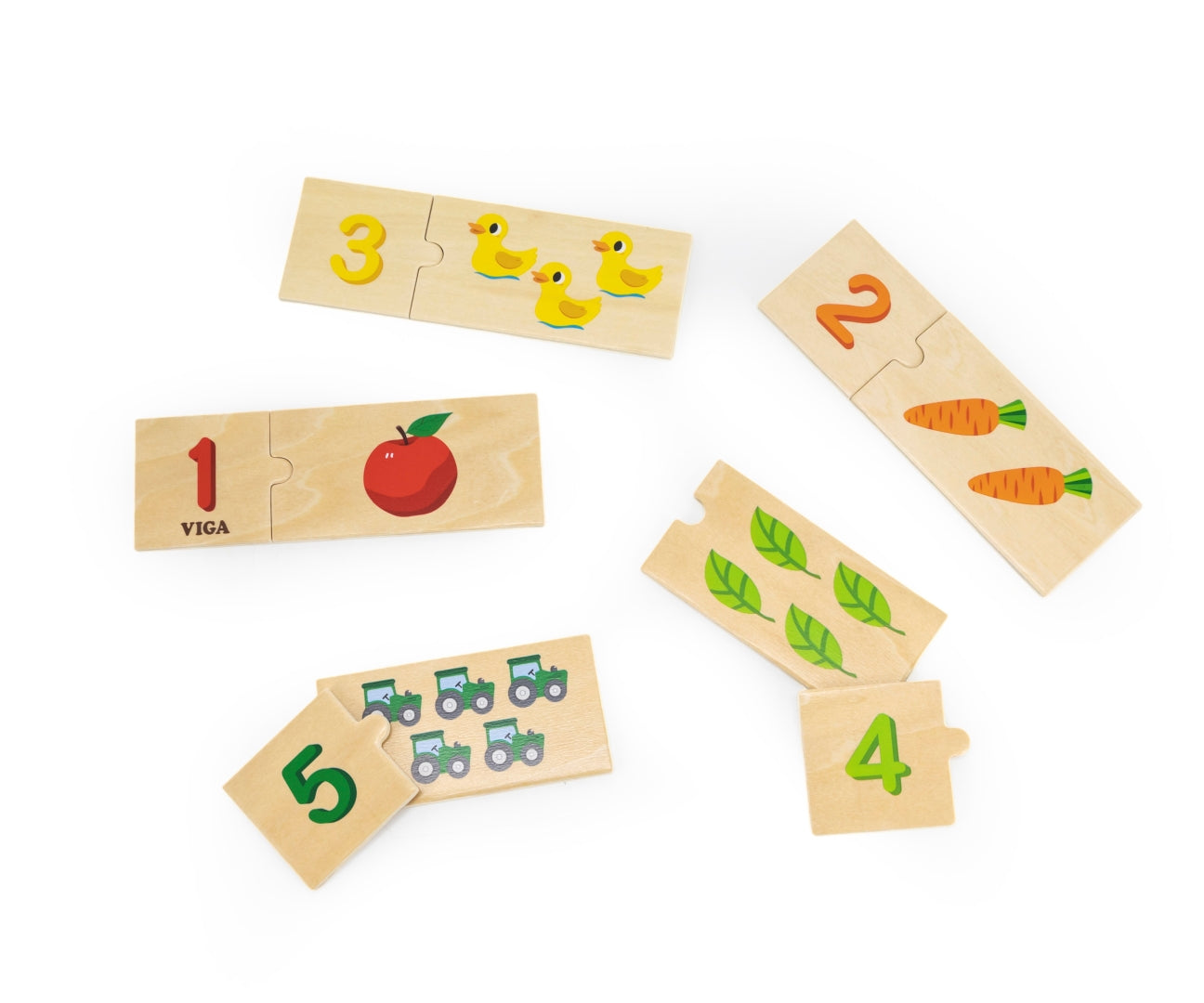 Conjunto De Puzzle Combine Os Números Viga