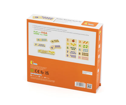 Conjunto De Puzzle Combine Os Números Viga