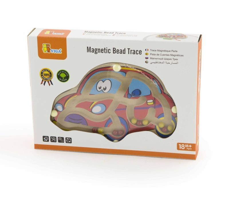 Traço De Pérolas Magnéticas Carro Viga