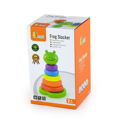 Empilhador De Sapos Em Madeira Viga