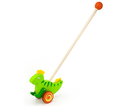 Brinquedo De Empurrar Dinossauro Viga