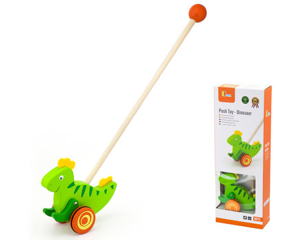 Brinquedo De Empurrar Dinossauro Viga