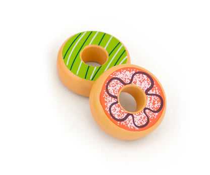 Conjunto De 6 Donuts De Madeira Viga