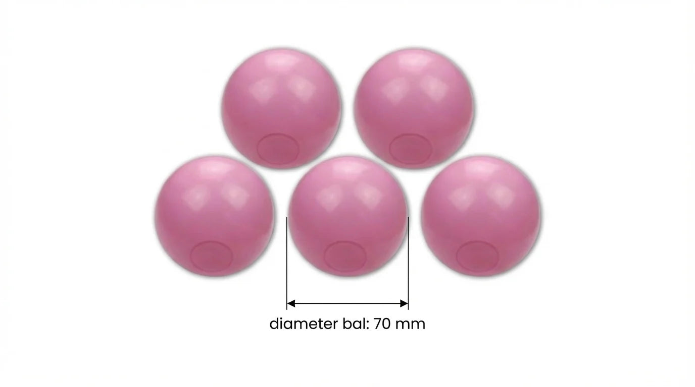 Bolas para piscina de bolas Ø70 mm 100 unid. rosa
