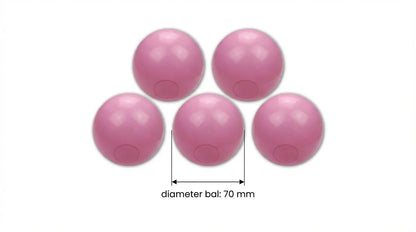 Bolas para piscina de bolas Ø70 mm 100 unid. rosa