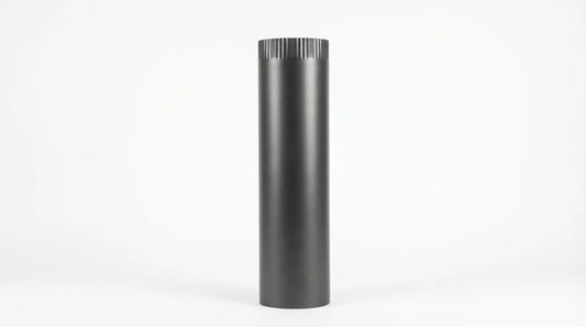 Tubo de chaminé aço 2 mm Ø 120 mm 50 cm preto