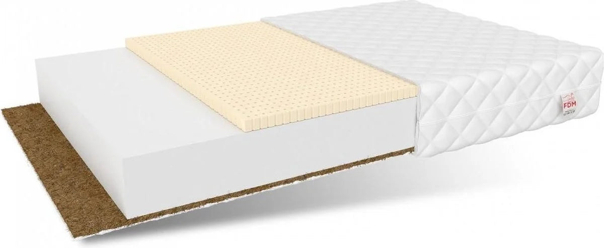 Colchão 80x160 cm espuma fria 11 cm coco e látex