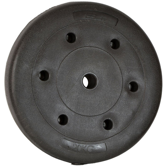 Disco de pesos 20 kg 29 mm cimento preto