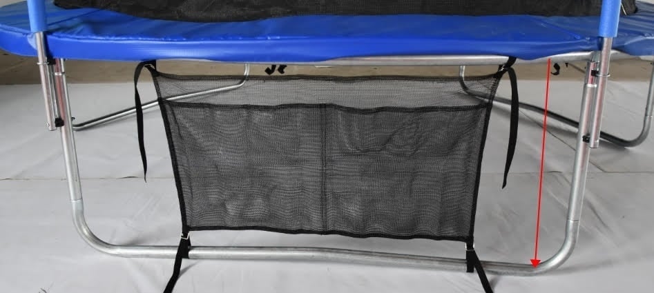 Saco para calçado para trampolim 90 x 45 cm preto