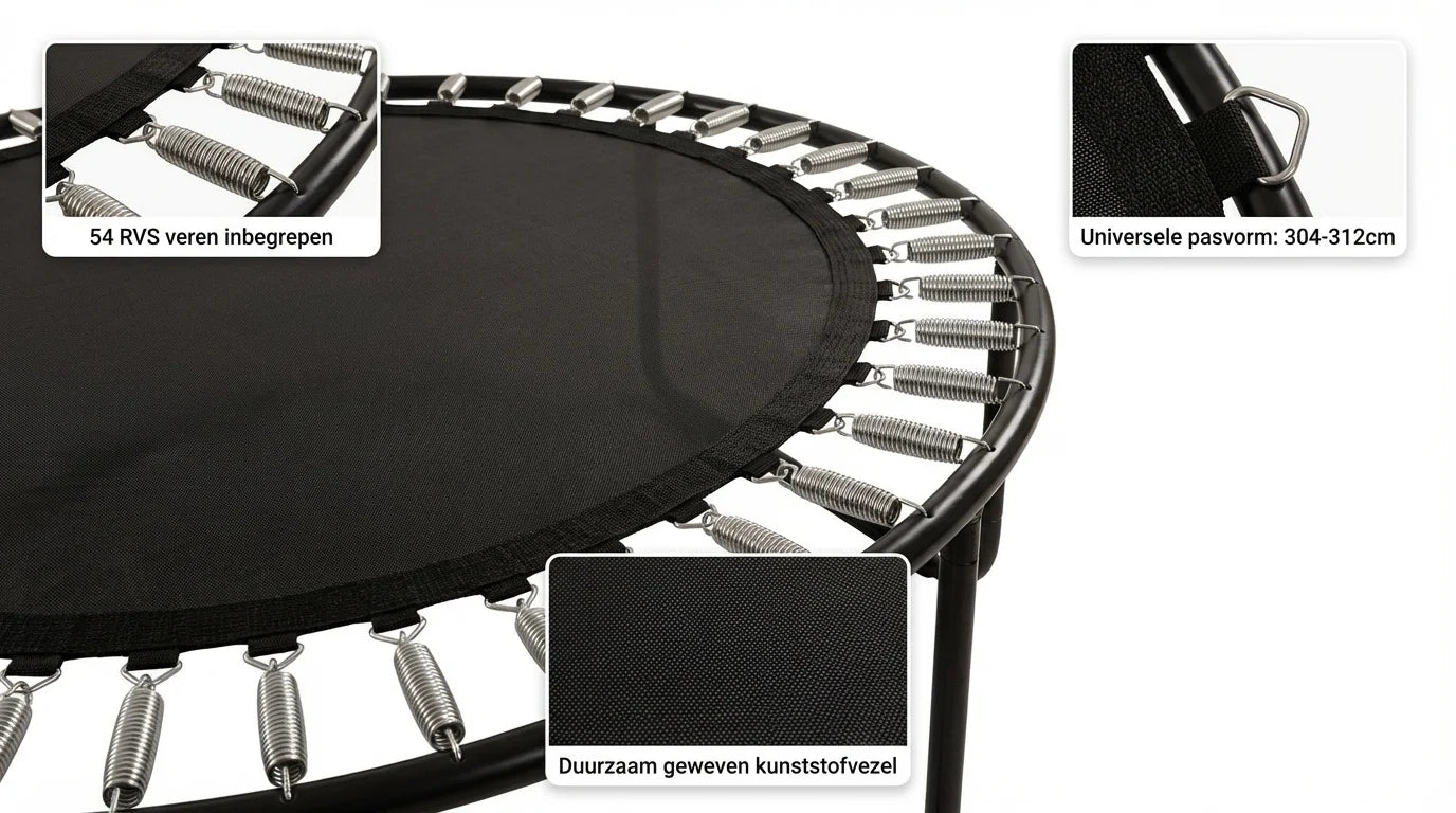 Tapete para trampolim com 54 molas 10 ft (304-312 cm)