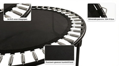 Tapete para trampolim com 54 molas 10 ft (304-312 cm)