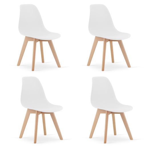 Cadeiras sala jantar KITO conjunto 4 branco