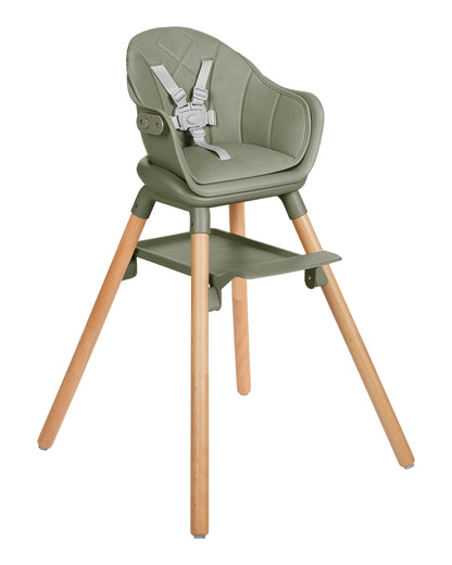 Cadeira de refeição Woody 2 em 1 Green  Kikkaboo