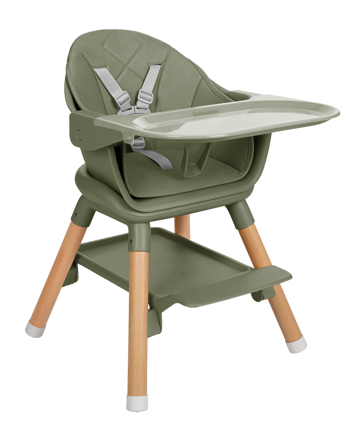 Cadeira de refeição Woody 2 em 1 Green  Kikkaboo