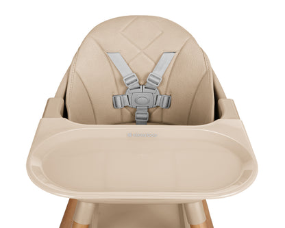 Cadeira de refeição 2 em 1 Woody Bege Kikkaboo
