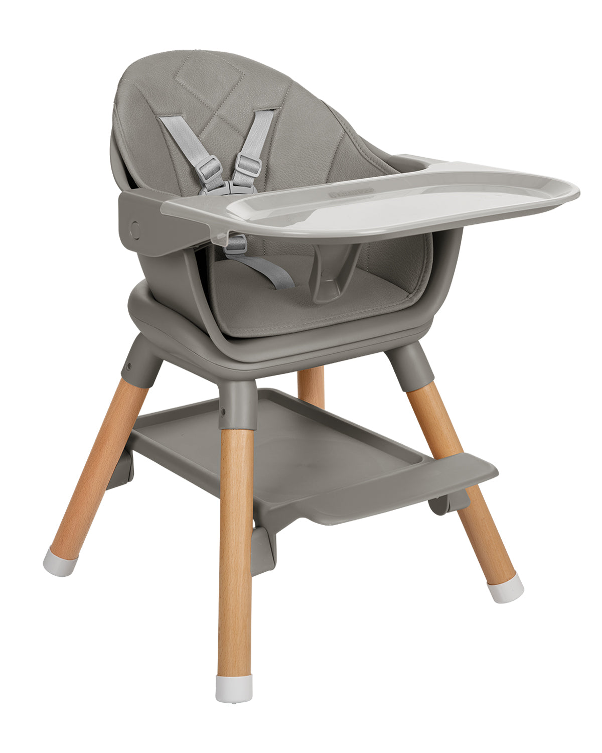 Cadeira de refeição Woody 2 em 1 Grey Kikkaboo