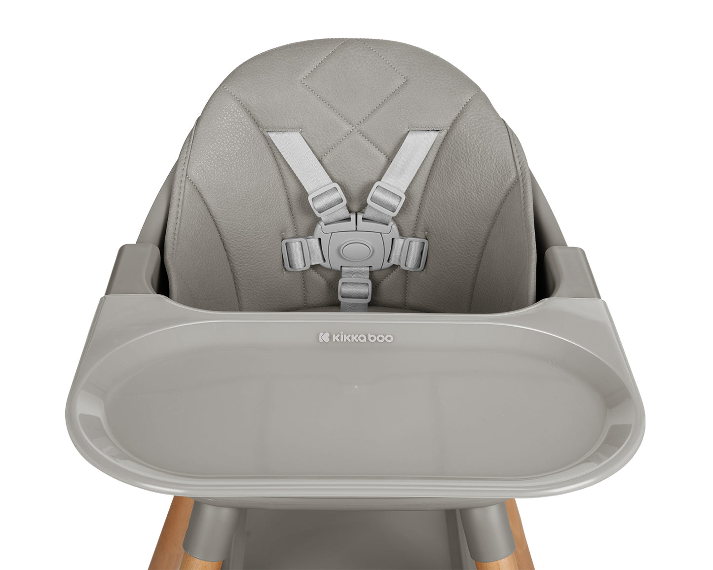 Cadeira de refeição Woody 2 em 1 Grey Kikkaboo