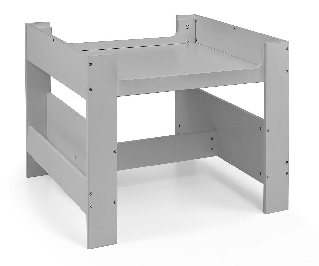 Conjunto De Móveis Mesa E Duas Cadeiras Sven Cinzento Milly Mally